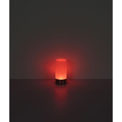 Globo - LED RGBW Zatemnitvena na dotik zunanja namizna svetilka LED/1,8W/5V 1500 mAh IP44 mat krom