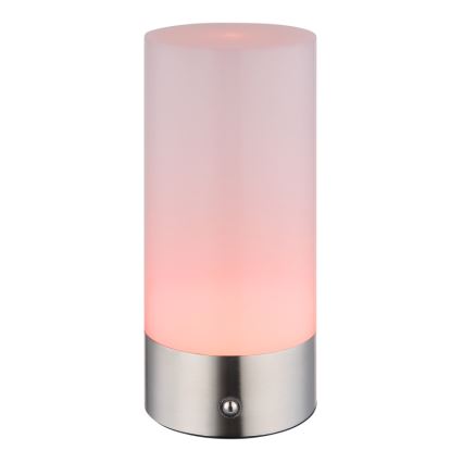 Globo - LED RGBW Zatemnitvena na dotik zunanja namizna svetilka LED/1,8W/5V 1500 mAh IP44 mat krom