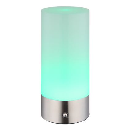 Globo - LED RGBW Zatemnitvena na dotik zunanja namizna svetilka LED/1,8W/5V 1500 mAh IP44 mat krom