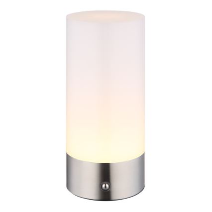 Globo - LED RGBW Zatemnitvena na dotik zunanja namizna svetilka LED/1,8W/5V 1500 mAh IP44 mat krom