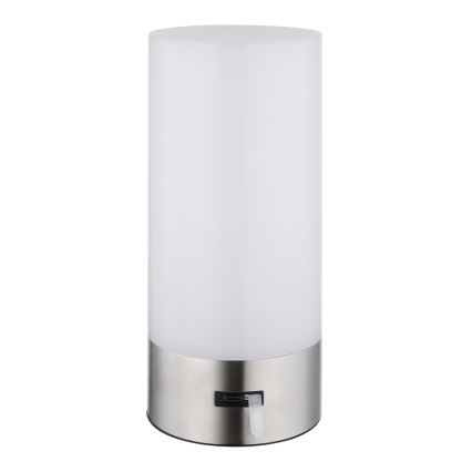 Globo - LED RGBW Zatemnitvena na dotik zunanja namizna svetilka LED/1,8W/5V 1500 mAh IP44 mat krom