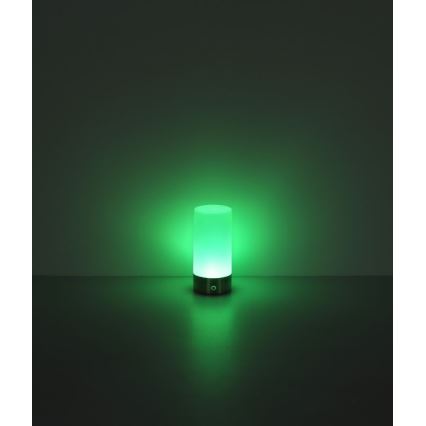Globo - LED RGBW Zatemnitvena zunanja namizna svetilka na dotik LED/1,8W/5V 1500 mAh črna