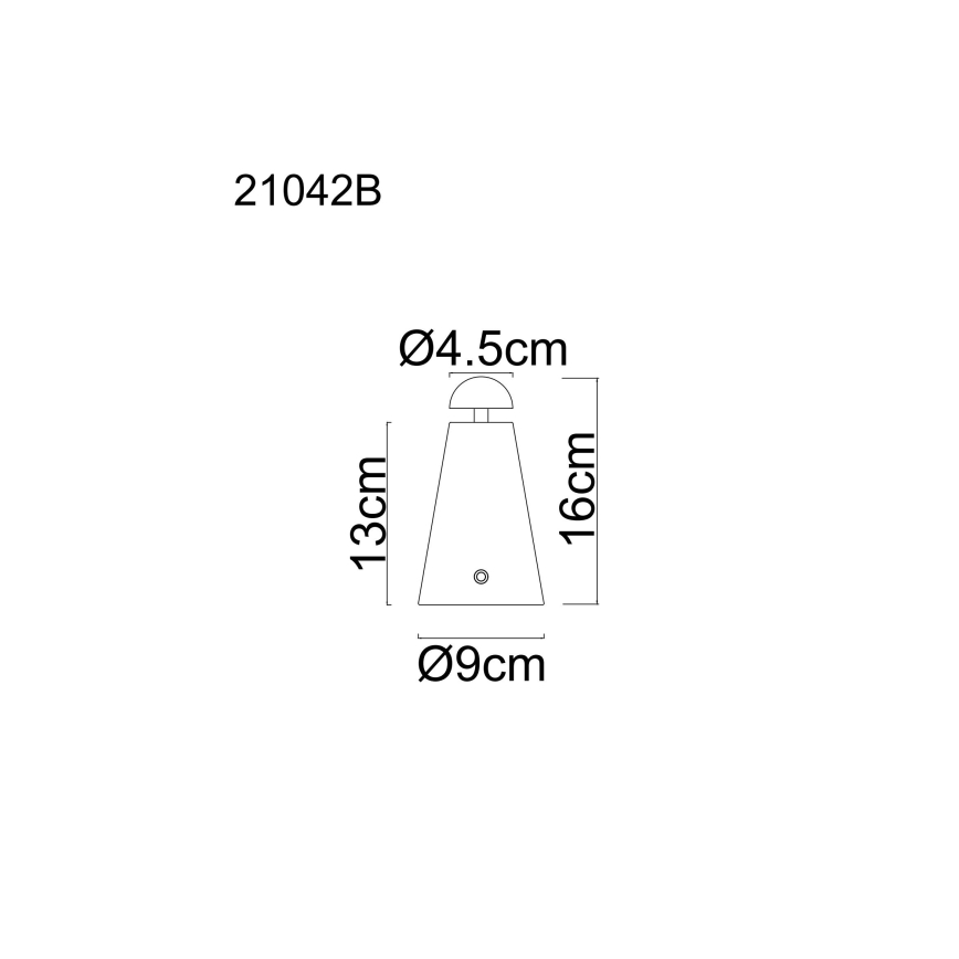 Globo - LED Zatemnjevalna polnilna namizna svetilka na dotik LED/1,2W/5V 1200 mAh 2700/4500/6000K