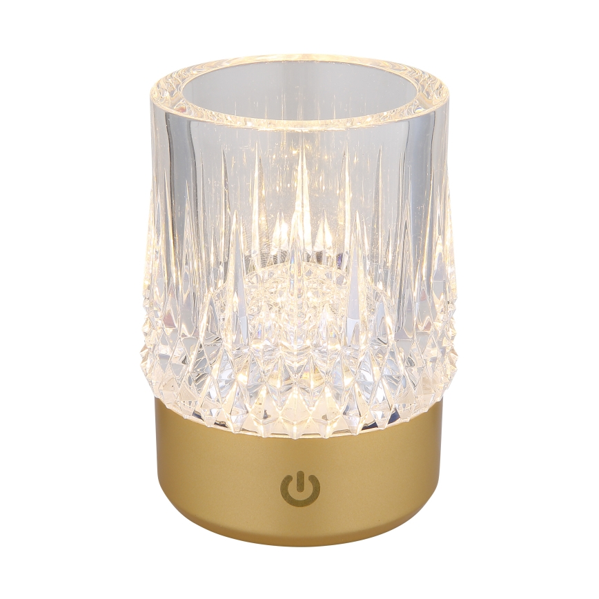 Globo - LED zatemnitvena dotikna namizna svetilka LED/1W/5V 3000K 1200 mAh zlata