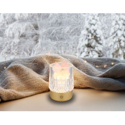 Globo - LED Zatemnitvena namizna svetilka na dotik LED/1W/5V 3000K 1200 mAh zlata