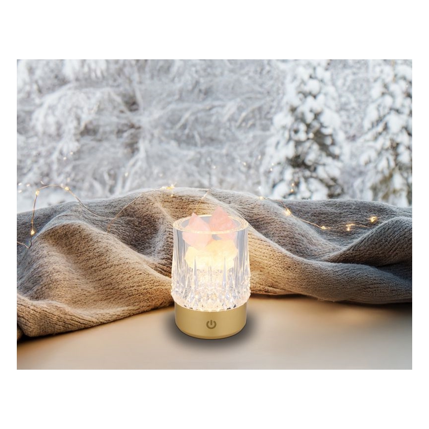 Globo - LED Zatemnitvena namizna svetilka na dotik LED/1W/5V 3000K 1200 mAh zlata