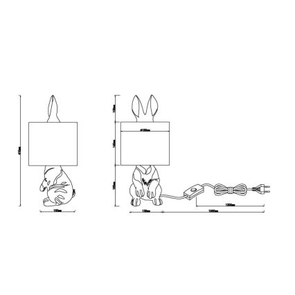 Globo - Namizna svetilka 1xE27/25W/230V