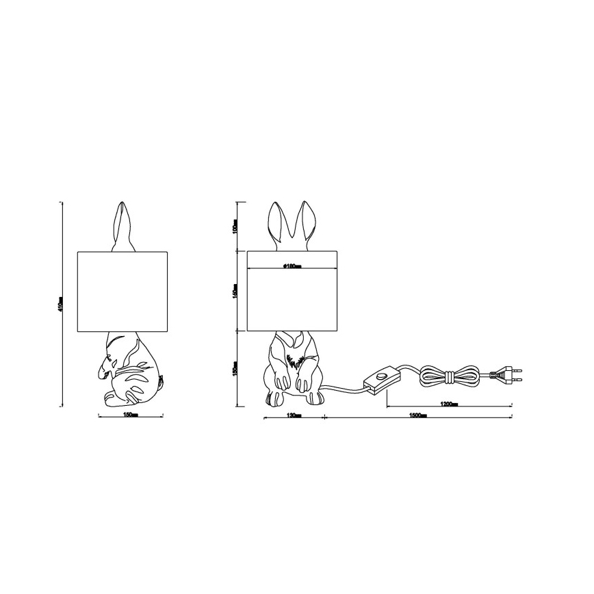 Globo - Namizna svetilka 1xE27/25W/230V