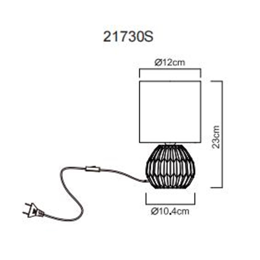 Globo - Namizna svetilka 1xE14/40W/230V črna