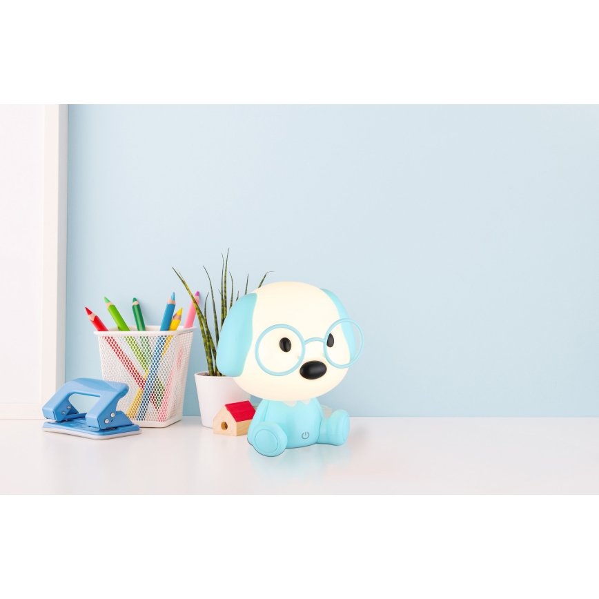 Globo - LED Zatemnitvena polnilna otroški noč mala svetilka LED/1W/5V 500 mAh modra