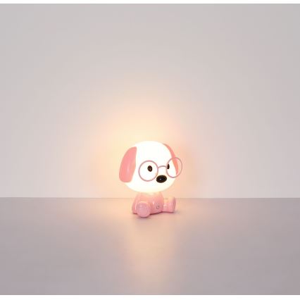 Globo - LED Zatemnitvena polnilna otroški noč mala svetilka LED/1W/5V 500 mAh roza