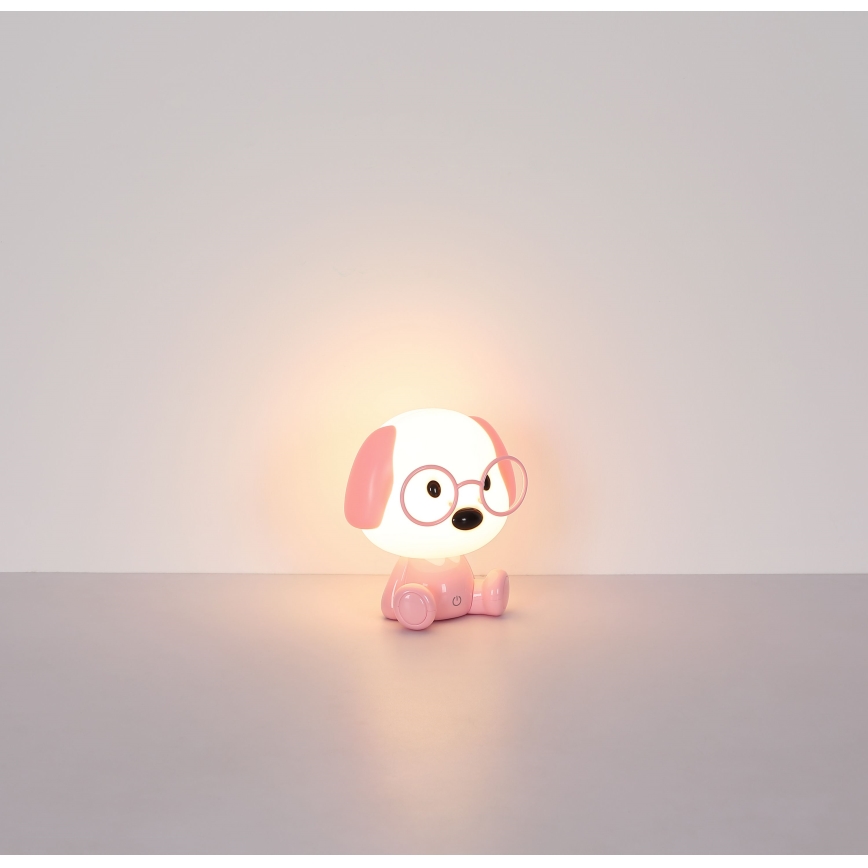 Globo - LED Zatemnitvena polnilna otroški noč mala svetilka LED/1W/5V 500 mAh roza