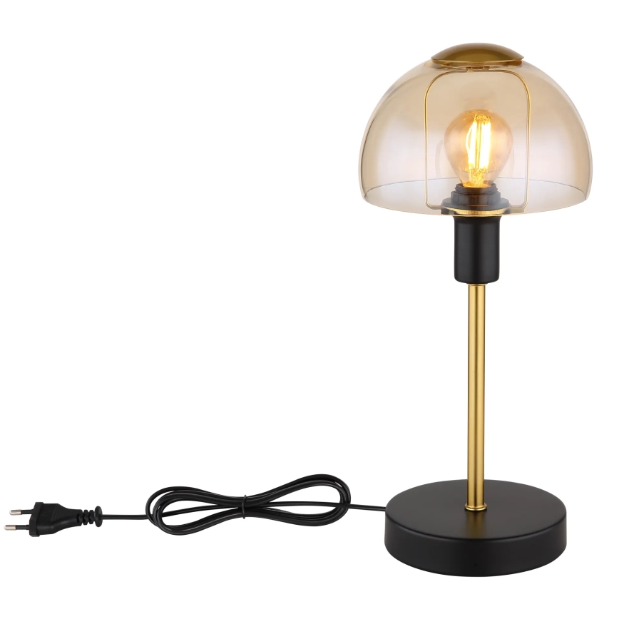 Globo - Miza na dotik svetilka 1xE14/25W/230V črna/zlata