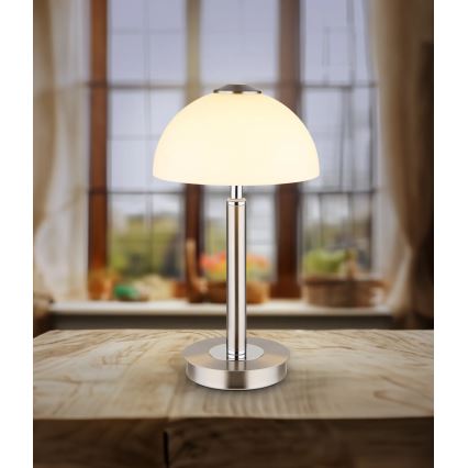 Globo - LED zatemnjevalna namizna svetilka na dotik LED/7W/230V 3000K mat krom