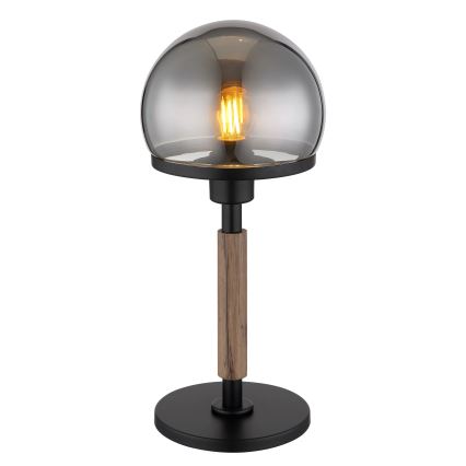 Globo - Namizna svetilka 1xE27/40W/230V črna/rjava