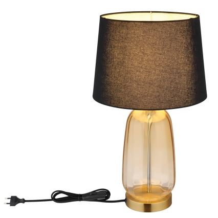 Globo - Namizna svetilka 1xE27/40W/230V črna/rjava