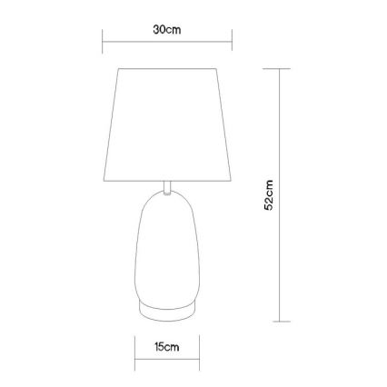 Globo - Namizna svetilka 1xE27/40W/230V črna/rjava