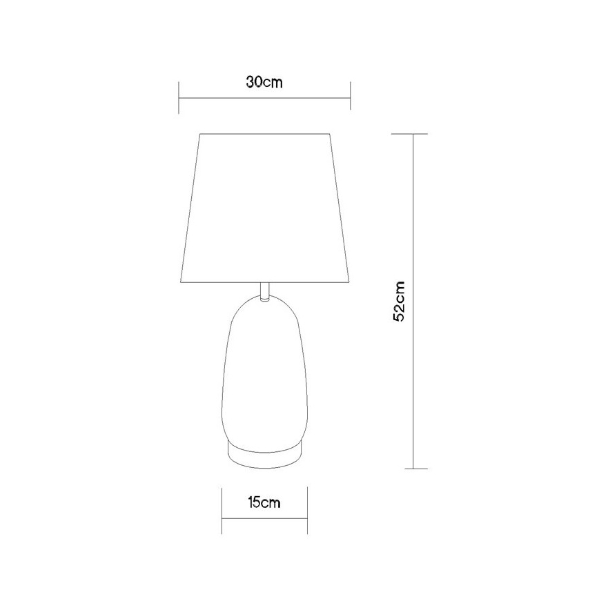 Globo - Namizna svetilka 1xE27/40W/230V črna/rjava