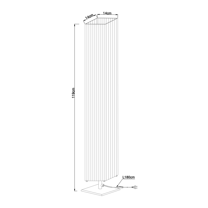 GLOBO 24662 - Stoječa svetilka BAILEY 2xE27/40W/230V