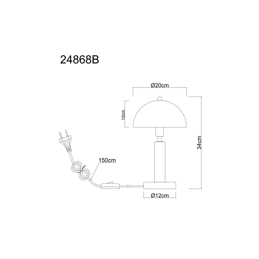 Globo - Namizna svetilka 1xE14/40W/230V