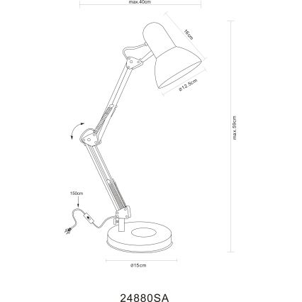 Globo - Namizna svetilka 1xE27/40W/230V
