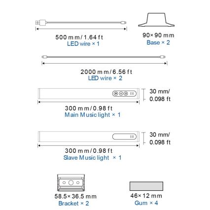 Globo RGB- SET 2x LED RGB Zatemnitvena namizna svetilka 2v1 LED/2W/5V Wi-Fi Tuya