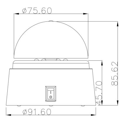 Globo 28014 - LED okrasna svetilka DISCO 6xLED/0,06W/3xAA