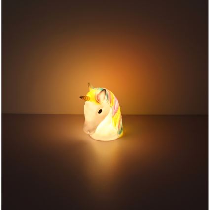 Globo - LED Otroška nočna lučka LED/1W/230/4,5V 3xAA samorog