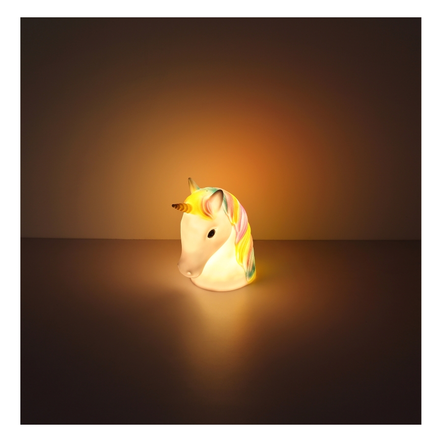 Globo - LED Otroška nočna lučka LED/1W/230/4,5V 3xAA samorog