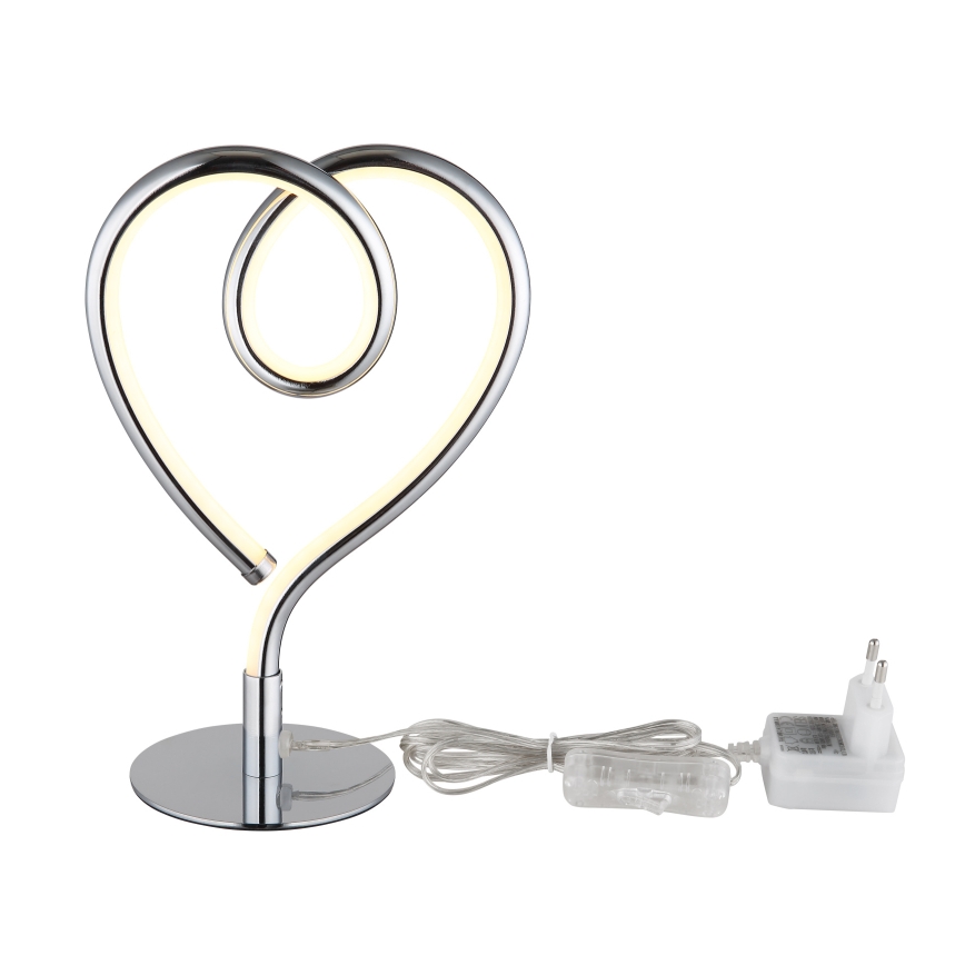 Globo - LED Namizna svetilka LED/6W/230V sijajni krom