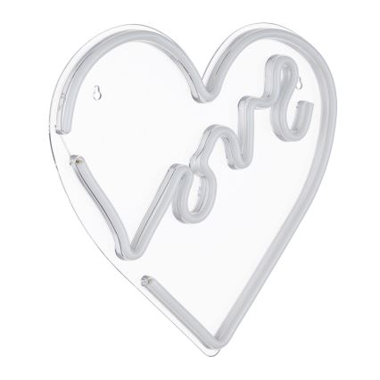 Globo - LED Neonska stenska dekoracija LED/3W/USB heart