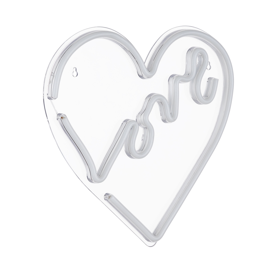 Globo - LED Neonska stenska dekoracija LED/3W/USB heart