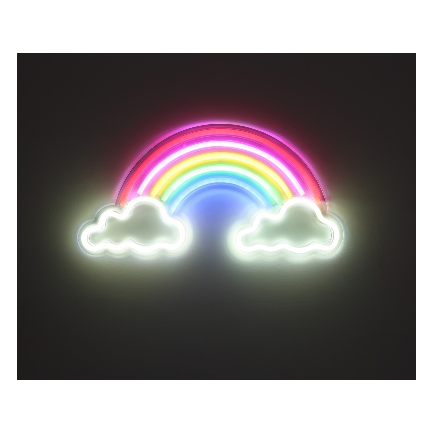 Globo - LED Neonska stenska dekoracija LED/3W/USB mavrica