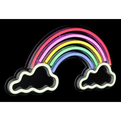 Globo - LED Neonska stenska dekoracija LED/3W/USB mavrica