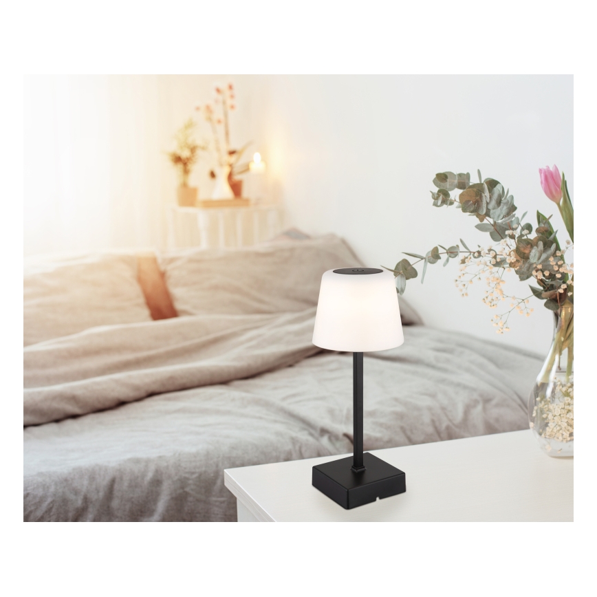 Globo - LED Zatemnitvena namizna svetilka na dotik LED/2W/5V 3000/4500/6500K 800 mAh črna