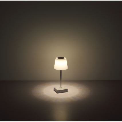 Globo - LED Zatemnitvena namizna svetilka na dotik LED/2W/5V 3000/4500/6500K 800 mAh srebrna