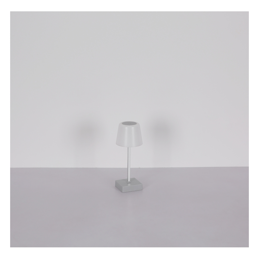 Globo - LED Zatemnitvena namizna svetilka na dotik LED/2W/5V 3000/4500/6500K 800 mAh srebrna
