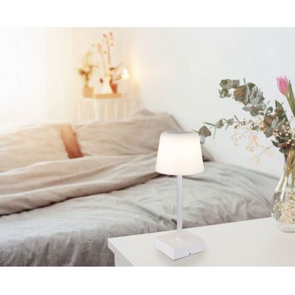 Globo - LED Zatemnitvena namizna svetilka na dotik LED/2W/5V 3000/4500/6500K 800 mAh bela