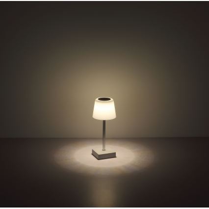 Globo - LED Zatemnitvena namizna svetilka na dotik LED/2W/5V 3000/4500/6500K 800 mAh bela
