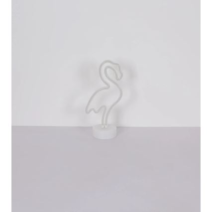 Globo - LED Neonska namizna dekoracija LED/2W/3xAA plamenec