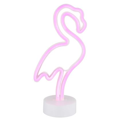Globo - LED Neonska namizna dekoracija LED/2W/3xAA plamenec