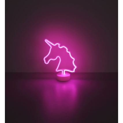 Globo - LED Neonska miza dekoracija LED/2W/3xAA samorog