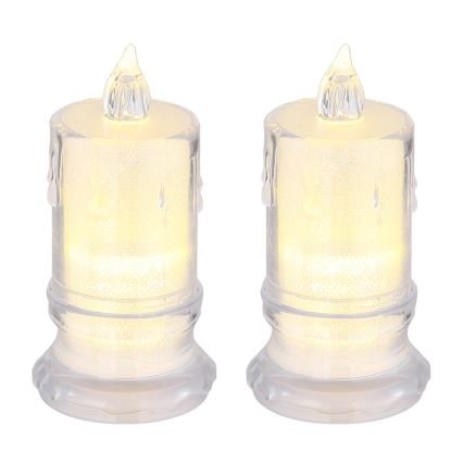 Globo - SET 2x LED Sveča LED/0,25W/3xLR1130