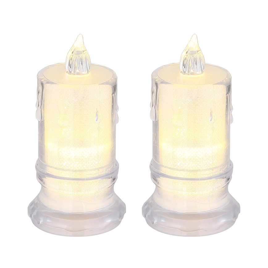Globo - SET 2x LED Sveča LED/0,25W/3xLR1130