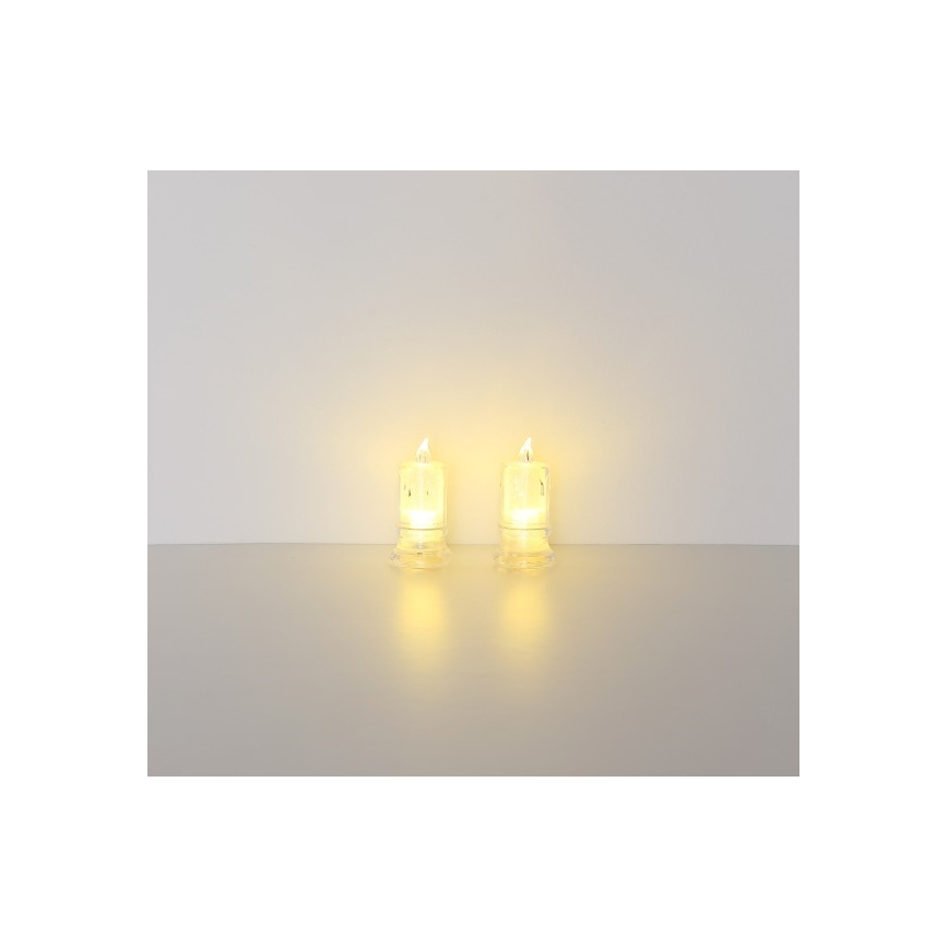 Globo - SET 2x LED Sveča LED/0,25W/3xLR1130
