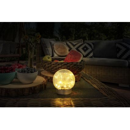 Globo - LED Okrasna polnilna namizna svetilka 25xLED/0,06W/5V 600 mAh IP44