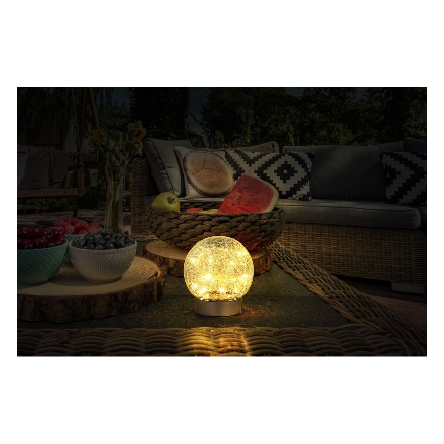 Globo - LED Okrasna polnilna namizna svetilka 25xLED/0,06W/5V 600 mAh IP44