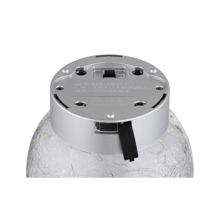 Globo - LED Okrasna polnilna namizna svetilka 25xLED/0,06W/5V 600 mAh IP44