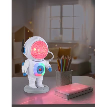 Globo - LED RGB Namizna svetilka LED/6W/5V astronaut bela