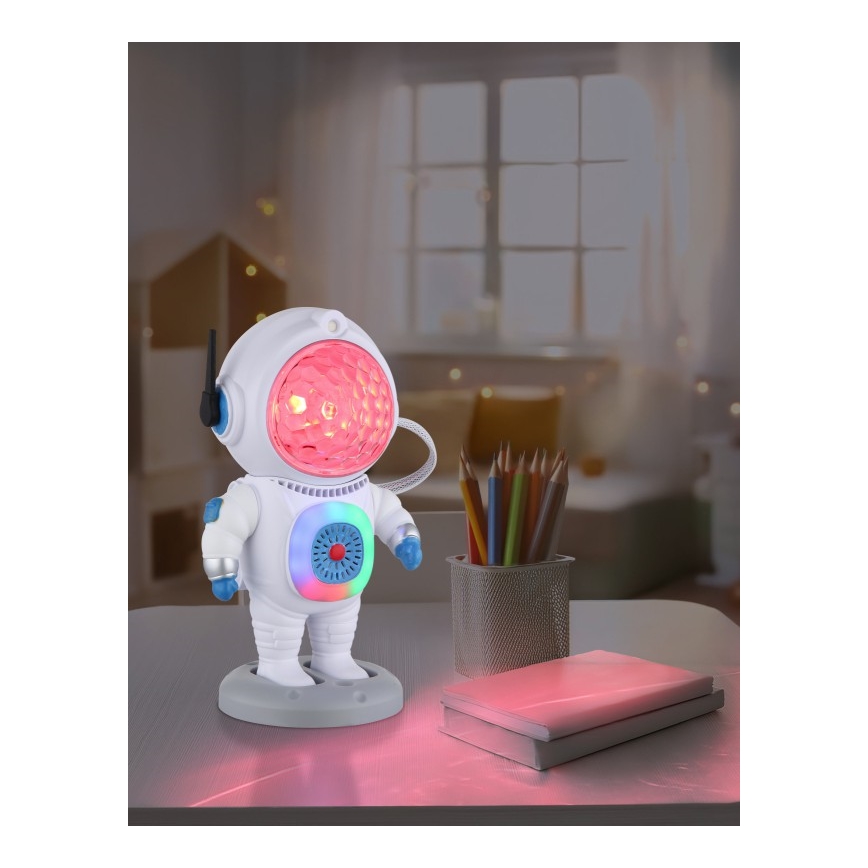 Globo - LED RGB Namizna svetilka LED/6W/5V astronaut bela